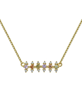 COLLAR MUJER PLATA PRIMERA LEY 38 + 5 CM