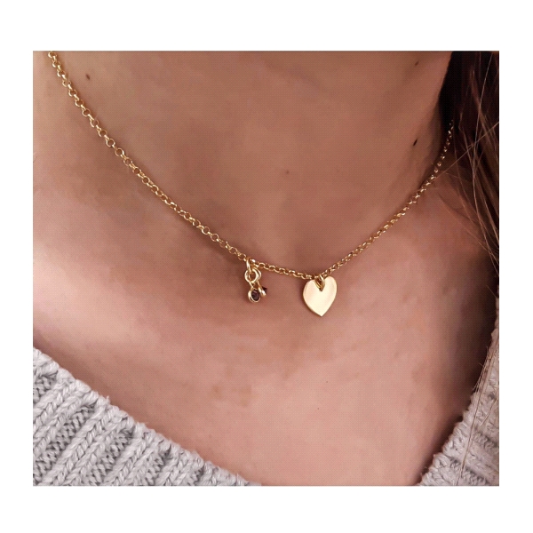 COLLAR ENAMORADOS PLATA PRIMERA LEY