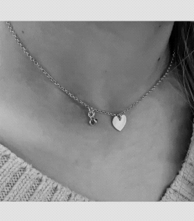 COLLAR ENAMORADOS PLATA PRIMERA LEY