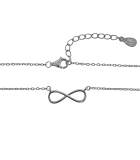 COLLAR INFINITO PLATA PRIMERA LEY 40 CM