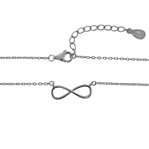 COLLAR INFINITO PLATA PRIMERA LEY 40 CM