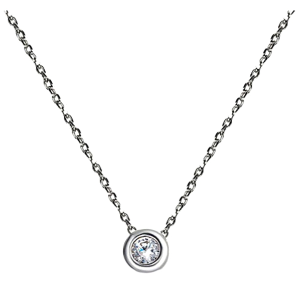 COLLAR PUNTO DE LUZ PLATA 1ª LEY 40+3 CM
