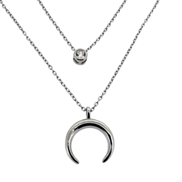 CADENA MOTIVOS PLATA 1ª LEY LUNA INVERTI
