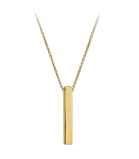 COLLAR LINGOTE PLATA PRIMERA LEY 43 CM.