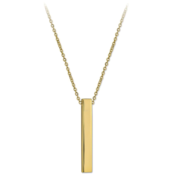COLLAR LINGOTE PLATA PRIMERA LEY 43 CM.