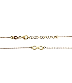 INFINITO CADENA PLATA 1ªLEY CHAPADA 40CM