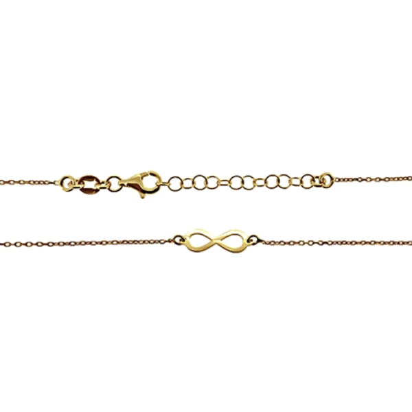 INFINITO CADENA PLATA 1ªLEY CHAPADA 40CM