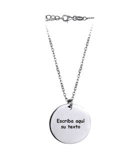GARGANTILLA DISCO PLATA 1ª LEY 42 CM