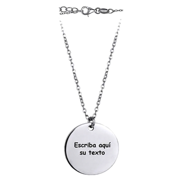 GARGANTILLA DISCO PLATA 1ª LEY 42 CM