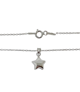 COLLAR JUVENIL ESTRELLA PLATA 1ª LEY 40