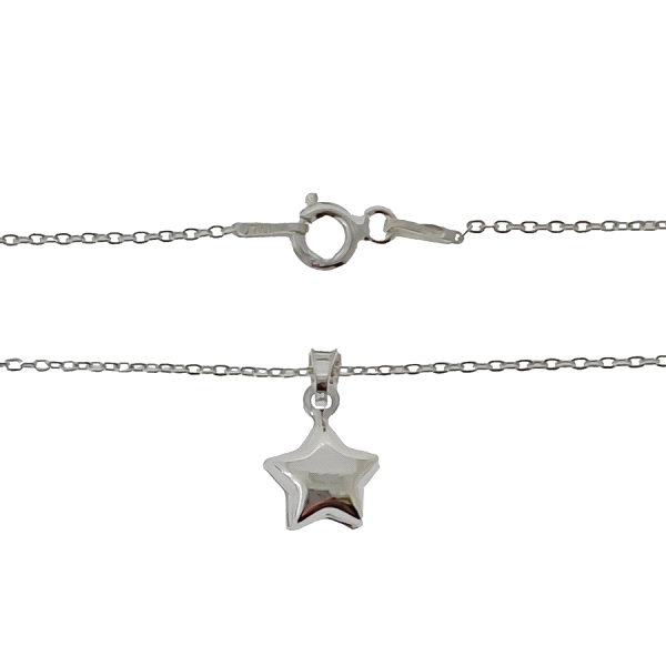 COLLAR JUVENIL ESTRELLA PLATA 1ª LEY 40