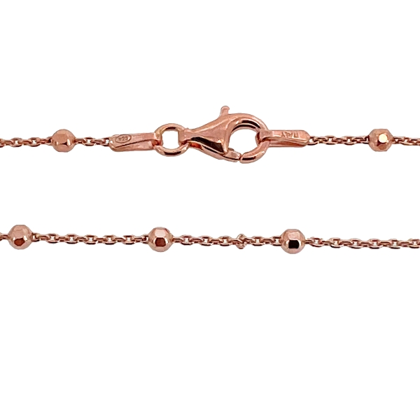 COLLAR BOLAS PLATA PRIMERA LEY 40 CM.