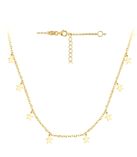 COLLAR ESTRELLAS PLATA PRIMERA LEY 38-45