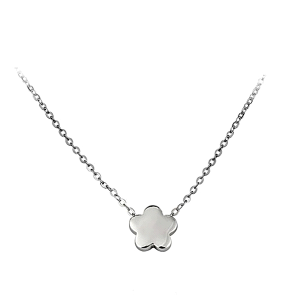 GARGANTILLA FLOR PLATA 1ª LEY RODIADA