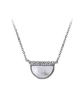 COLLAR MUJER PLATA PRIMERA LEY 40 CM.
