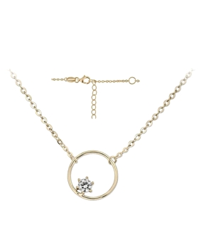 COLLAR KARMA DOBLE CIRCULO PLATA 1ª LEY