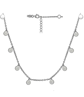 GARGANTILLA CIRCULOS PLATA 1ªLEY 38-45CM
