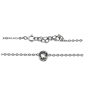 COLLAR PUNTO DE LUZ PLATA 1ª LEY 40 CM.
