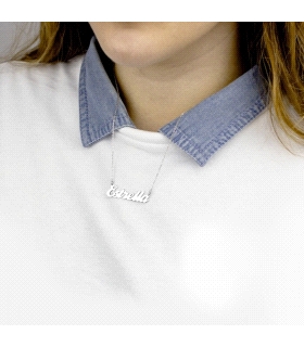 COLLAR PERSONALIZADO PLATA 1ª LEY 40 + 4