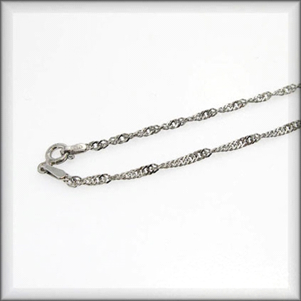 CADENA SINGAPUR RODIADA 40 CM. PLATA 925 MIL.