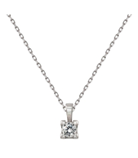 COLLAR MOTIVO CUADRADO PLATA 1ª LEY 5 X
