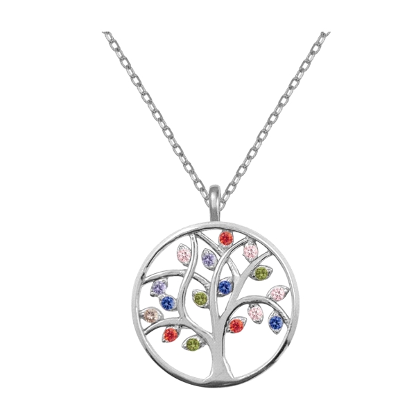 COLLAR ARBOL DE LA VIDA PLATA 1ª LEY 38