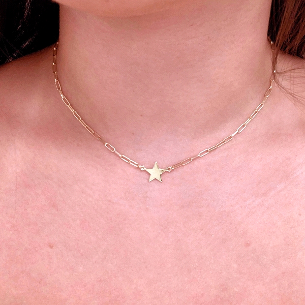 COLLAR ESTRELLA JUVENIL PLATA 1ª LEY 38