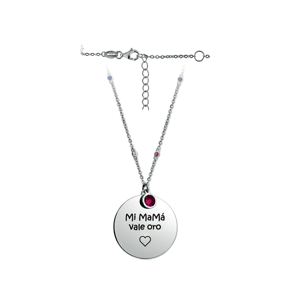 COLLAR DIA DE LA MADRE PLATA PRIMERA LEY