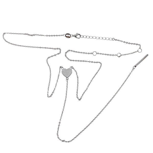 COLLAR ENAMORADOS PLATA PRIMERA LEY 38