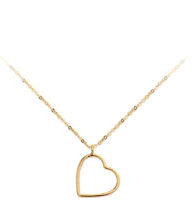 GARGANTILLA CORAZON PLATA 1ª LEY CHAPADA