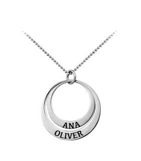 COLLAR ANILLO RUSO PLATA PRIMERA LEY