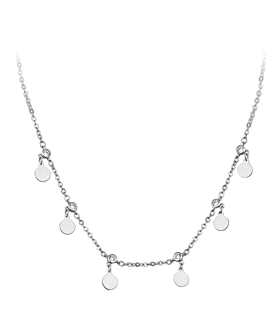 GARGANTILLA CIRCULOS PLATA 1ª LEY 37+6CM