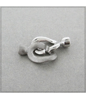 BROCHES MATE BRILLO PLATA 925 MIL.