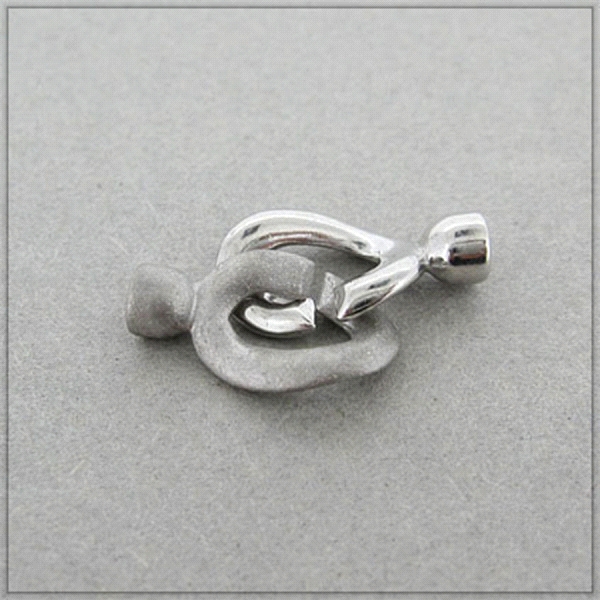 BROCHES MATE BRILLO PLATA 925 MIL.