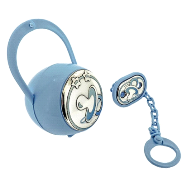 ALFILER BEBE PLATA 1ª LEY CHUPETE AZUL