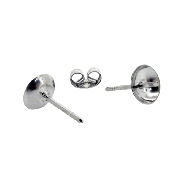 PAR CASQUILLAS PRESION PLATA 1ª LEY 7,50