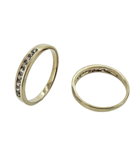 ANILLO PROMETIDA ORO 18 KTES. 3 MM.