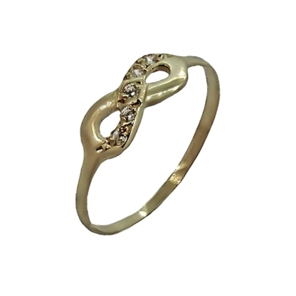 ANILLO INFINITO CIRCONITAS ORO 1ª LEY