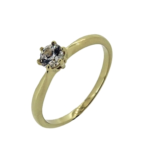 ANILLO PROMETIDA ORO 18 KTES. 6 GARRAS