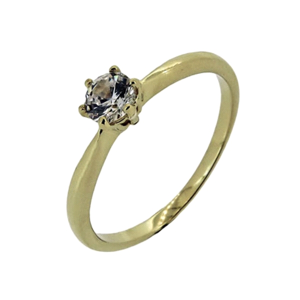 ANILLO PROMETIDA ORO 18 KTES. 6 GARRAS