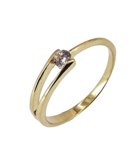 ANILLO PROMETIDA ORO 18 KTES.