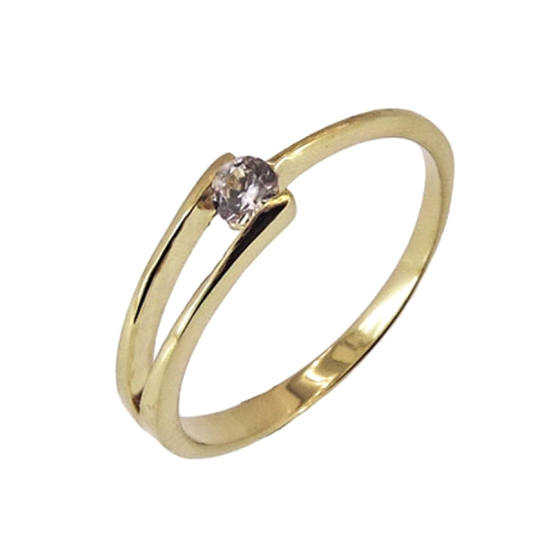 ANILLO PROMETIDA ORO 18 KTES.