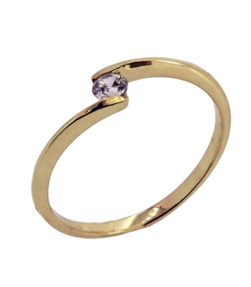 ANILLO PROMETIDA ORO 18 KTES.