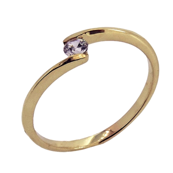 ANILLO PROMETIDA ORO 18 KTES.