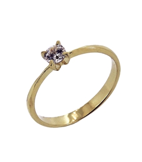 ANILLO PROMETIDA ORO 18 KTES.