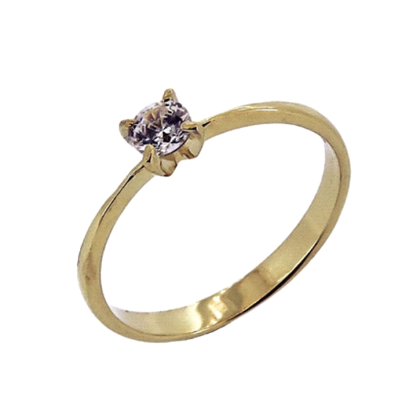 ANILLO PROMETIDA ORO 18 KTES.