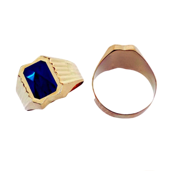 SELLO NIÑO PIEDRA AZUL ORO PRIMERA LEY