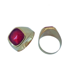 SELLO CABALLERO PIEDRA ORO 18 KTES. 11 X