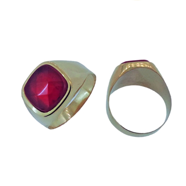 SELLO CABALLERO PIEDRA ORO 18 KTES. 11 X