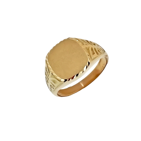SELLO UNISEX ORO 18 KTES. CUADRADO 11.50